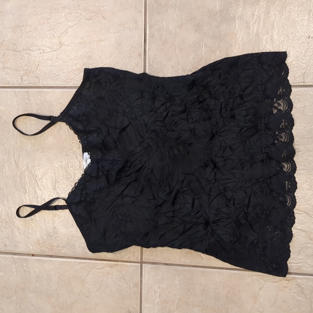 Dress Barn Y2K Black Camisole Size XL